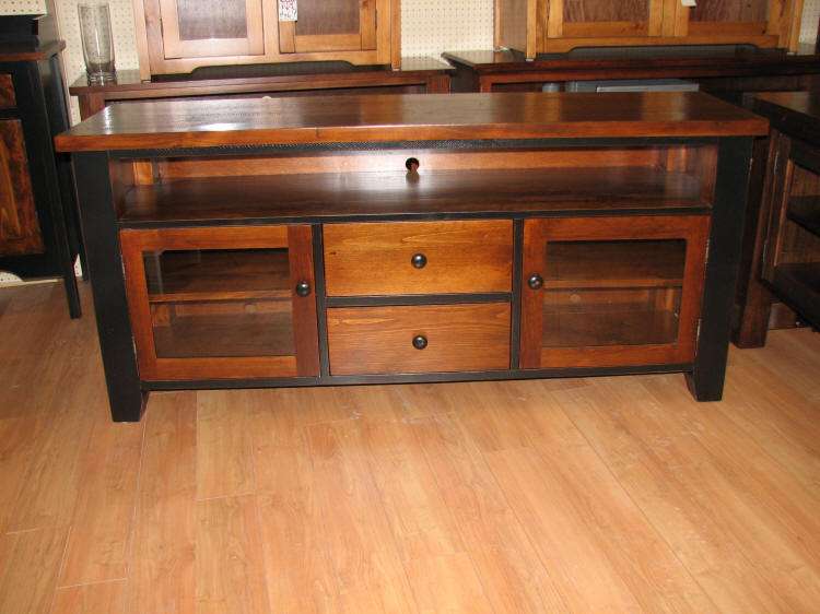 Pine Rough Sawn Entertainment Unit